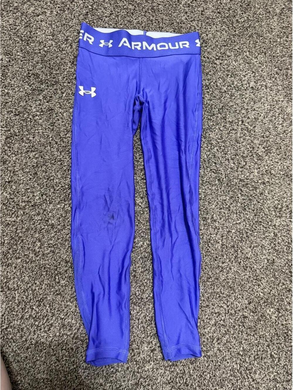 Purple Under Armour leggings size kids small #activewear #athletic